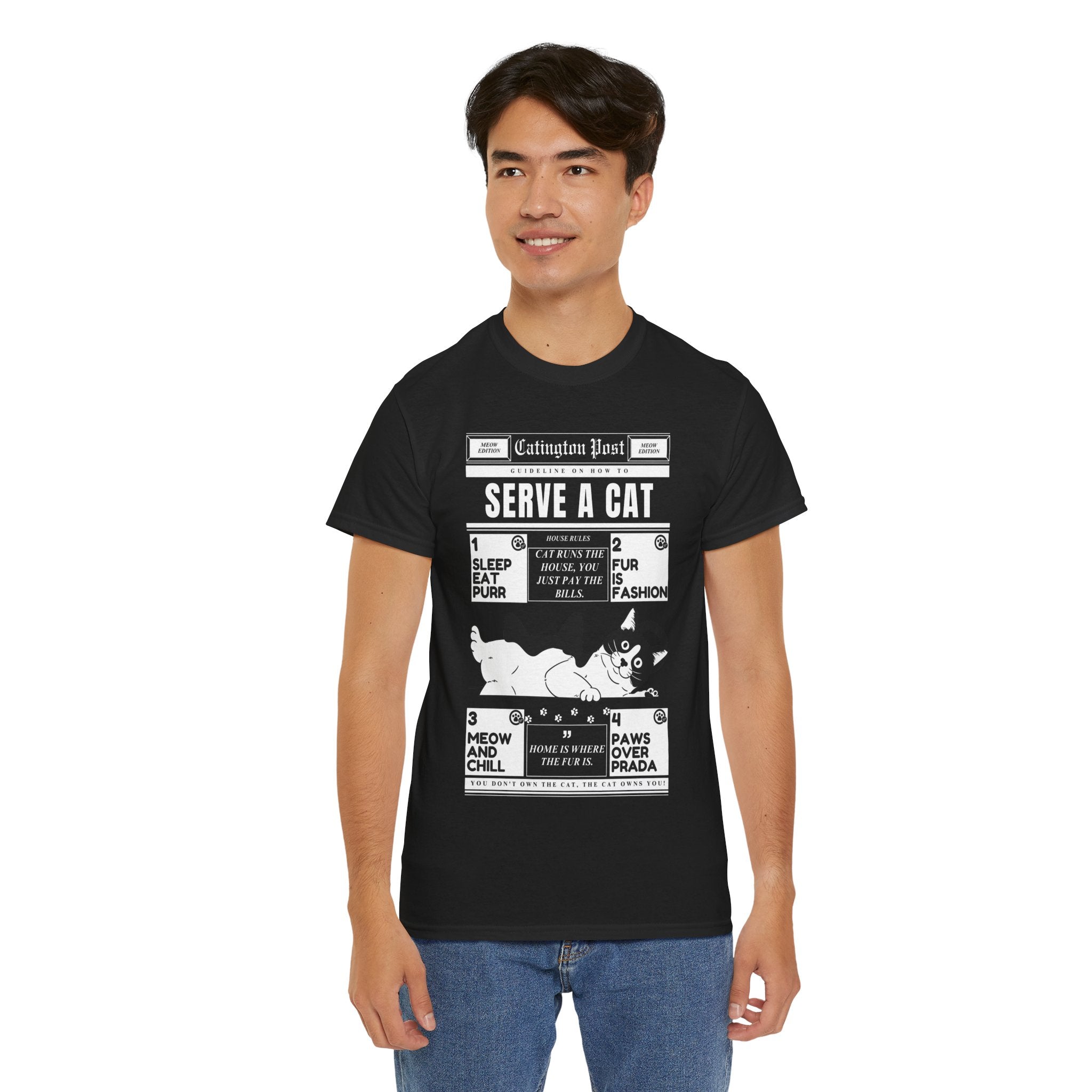 Serve A Cat       Unisex T-shirt