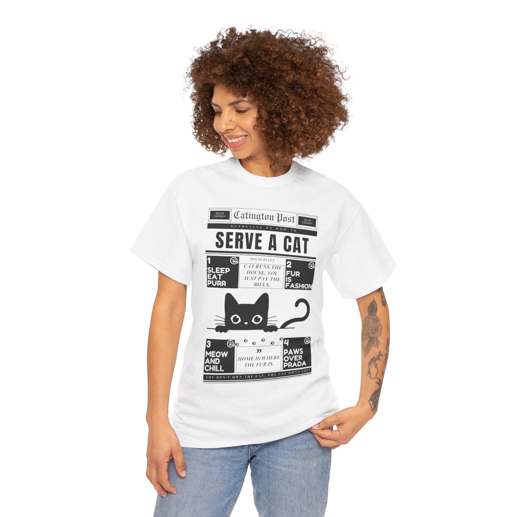 Serve A Cat       Unisex T-shirt